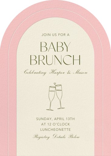 Champagne Clink - Baby Shower Invitation by Paperless Post