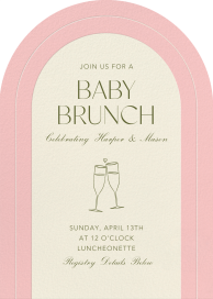 Champagne Clink - Baby Shower Invitation by Paperless Post