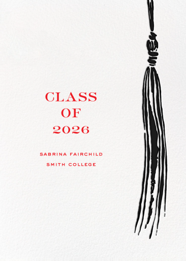 KSNY Tassel - Graduation Announcement by kate spade new york