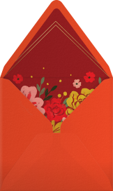 New Year Blooms - Paperless Post Envelope