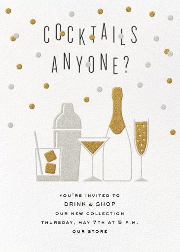 A Cocktail Party - Cocktail Party Invitation by Crate & Barrel