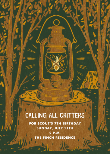 Camp Stories - Birthday Invitation by Paperless Post