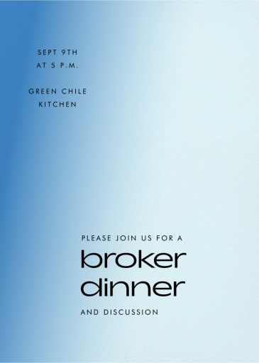 Color Melt - Business Dinner Invitation by Paperless Post