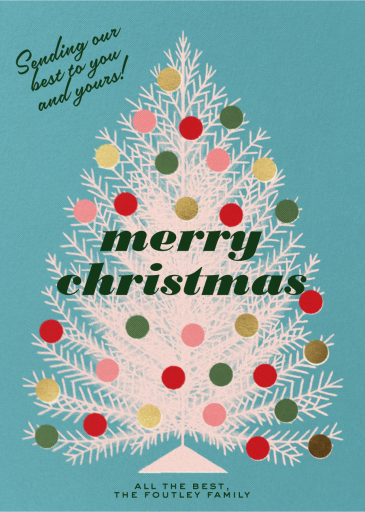 Retro Christmas Tree - Christmas Card by Paperless Post