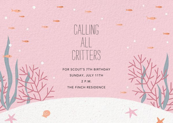 Mermaid Cove Photo - Birthday Invitation by Paperless Post - Back