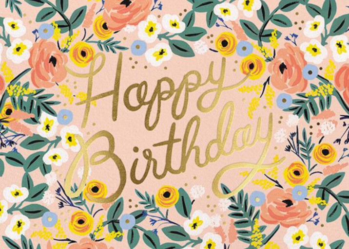 Rosé Birthday - Birthday Card by Rifle Paper Co.