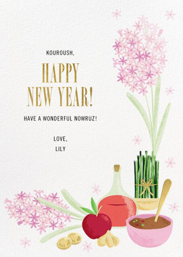 Haft-Sin Table - Nowruz Card by Paperless Post