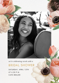 Floral Collage Photo - Bridal Shower Invitation by kate spade new york
