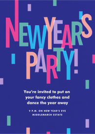 New Year Cascade by Paperless Post