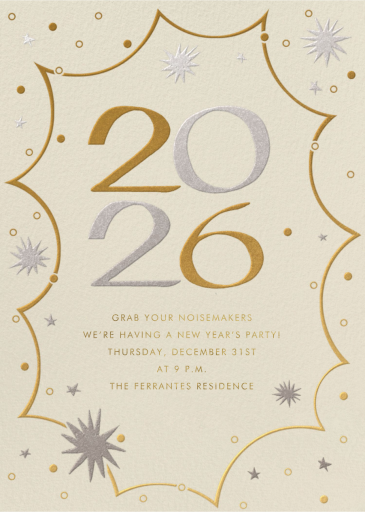 New Year's Kapow - New Year's Eve Invitation by Paperless Post