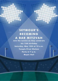 Swing and a Mitz - Bar & Bat Mitzvah Invitation by Paperless Post