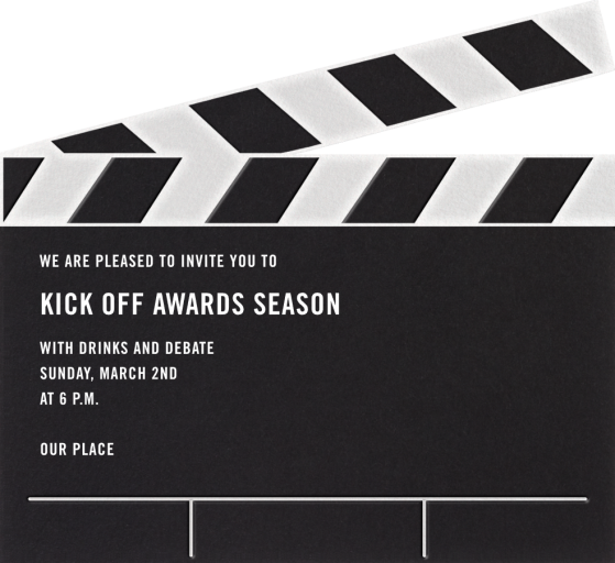 Movie Clipper - Viewing Party Invitation by Paperless Post