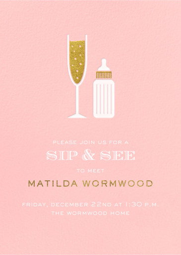 Sip & See - Baby Shower Invitation by Paperless Post
