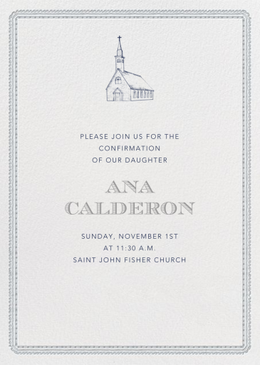 Dashwood Tall - Confirmation Invitation by Paperless Post