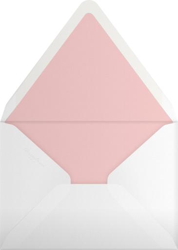 Pink Floral Baby Shower Invitation Envelope