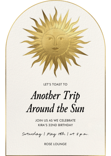 Grecian Sun - Birthday Invitation by Paperless Post
