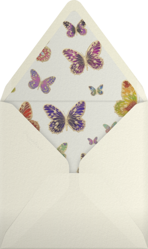 Hand Painted Butterfly - Bernard Maisner Envelope