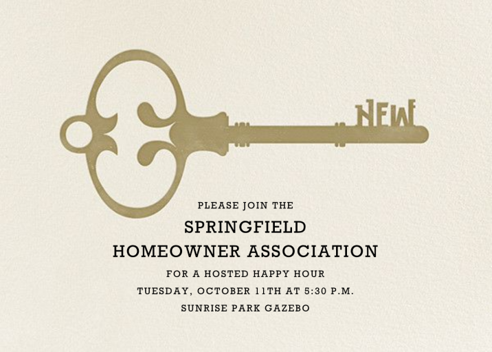 New House Key by Paperless Post