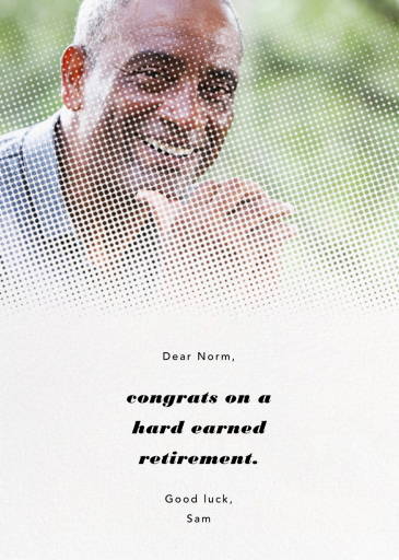 Halftone - Business Greeting Card by Paperless Post