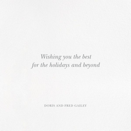 Fir Frame - Christmas Card by Paperless Post - Back