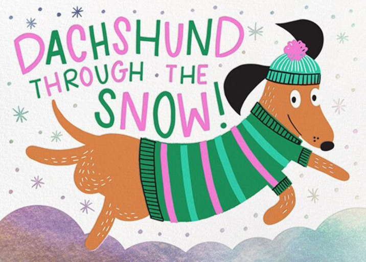 Dachshund - Holiday Party Invitation by Hello!Lucky