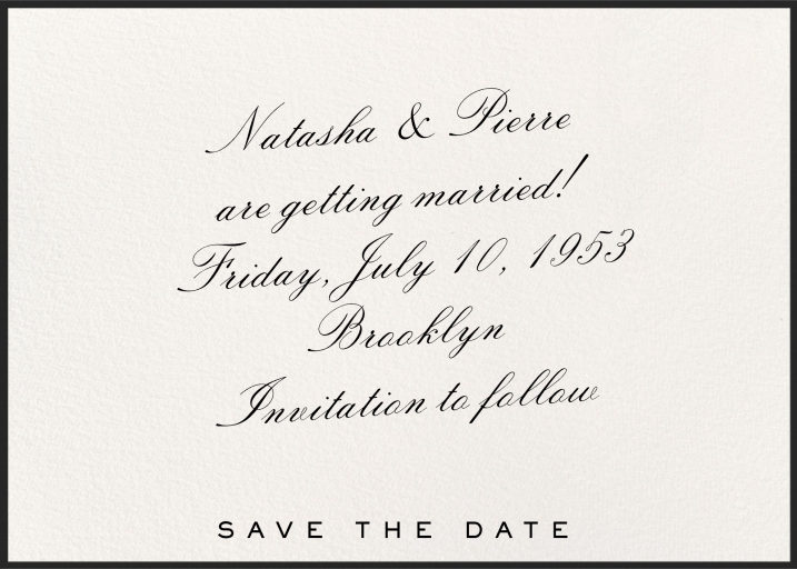 Forever in Ink - Save the Date by Paperless Post