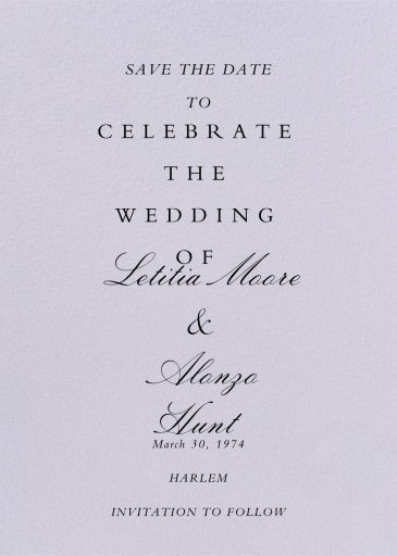 Specimen by Paperless Post