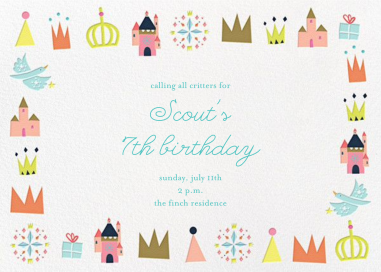 Royal Party - Birthday Invitation by Little Cube