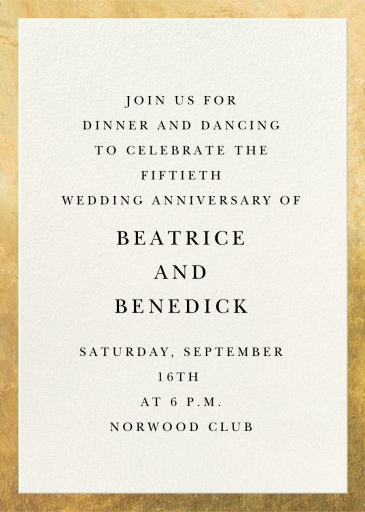 Through the Years - Celebration Invitation by Cheree Berry Paper & Design - Back