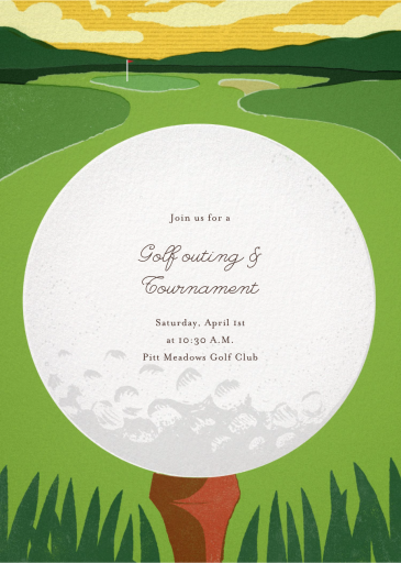 Tee Time - Sports Invitation by Paperless Post