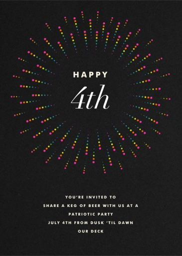 Burst Forth - 4th of July Invitation by Paperless Post