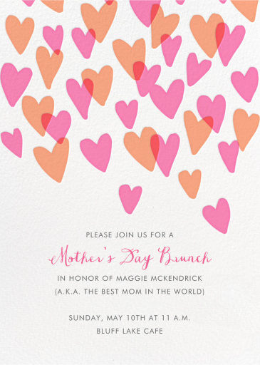 Hearts a Flutter - Mother's Day Invitation by Hello!Lucky