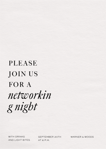 Simple Nature - Business Event Invitation by Paperless Post