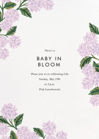 Hydrangea Frame - Baby Shower Invitation by Rifle Paper Co.