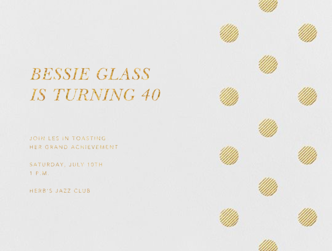 Polka Dot (Horizontal) by Oscar de la Renta