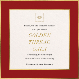 Golden Edge - Fundraiser Invitation by Paperless Post