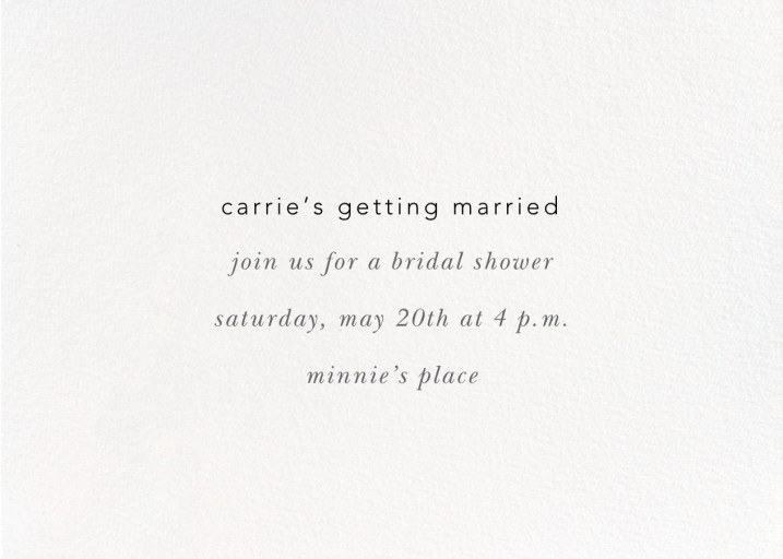 Full-Page Photo (Invitation) - Bridal Shower Invitation by Paperless Post - Back