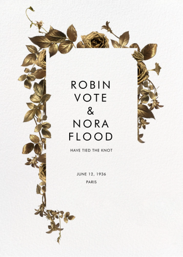 Girardin - Wedding Announcement by Paperless Post