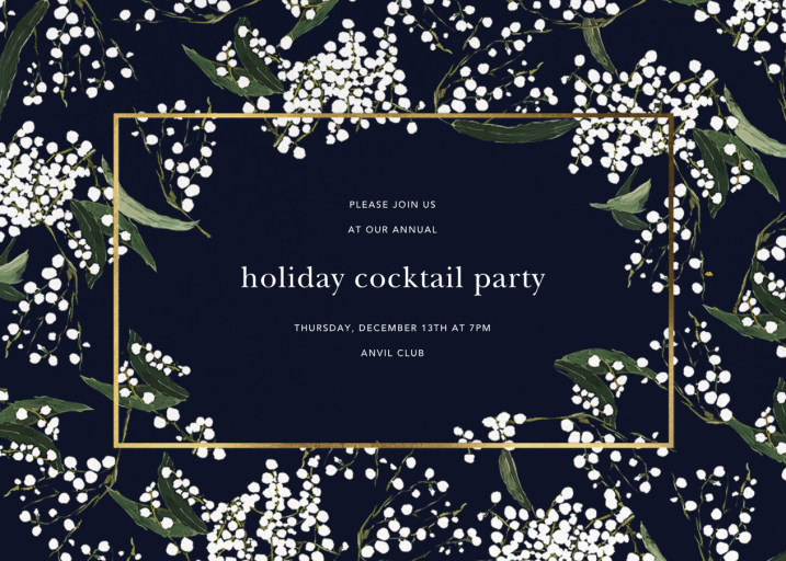 Baby's Breath - Corporate Holiday Party Invitation by Oscar de la Renta