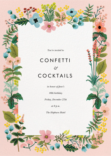 Spring Gathering - Birthday Invitation by Rifle Paper Co.