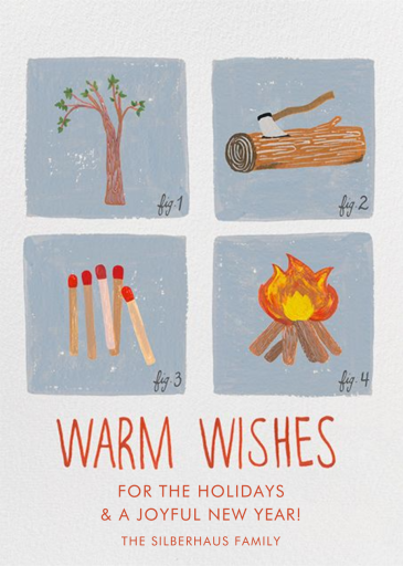 How to Build a Fire - Greeting Card by Paperless Post