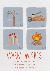 How to Build a Fire - Holiday Card by Paperless Post