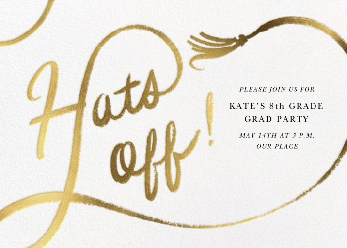 Tassel Script - Graduation Party Invitation by Paperless Post