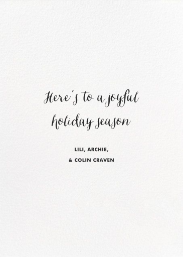 Modern Cabin (Josie Portillo) - Holiday Card by Red Cap Cards - Back