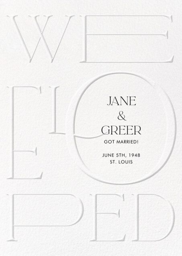 Swept Away by Paperless Post