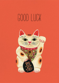 Good Luck Kitty (Becca Stadtlander) - Greeting Card by Red Cap Cards