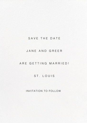 Gregorian - Save the Date by Paperless Post - Back