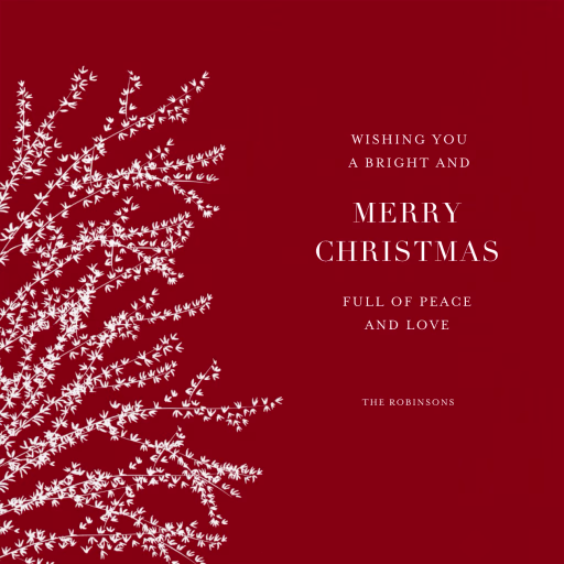 Forsythia Branch - Christmas Card by Paperless Post