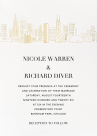 Skyline View - Wedding Invitation by Paperless Post