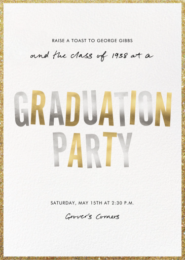 Sparkle Soirée - Graduation Party Invitation by Paperless Post